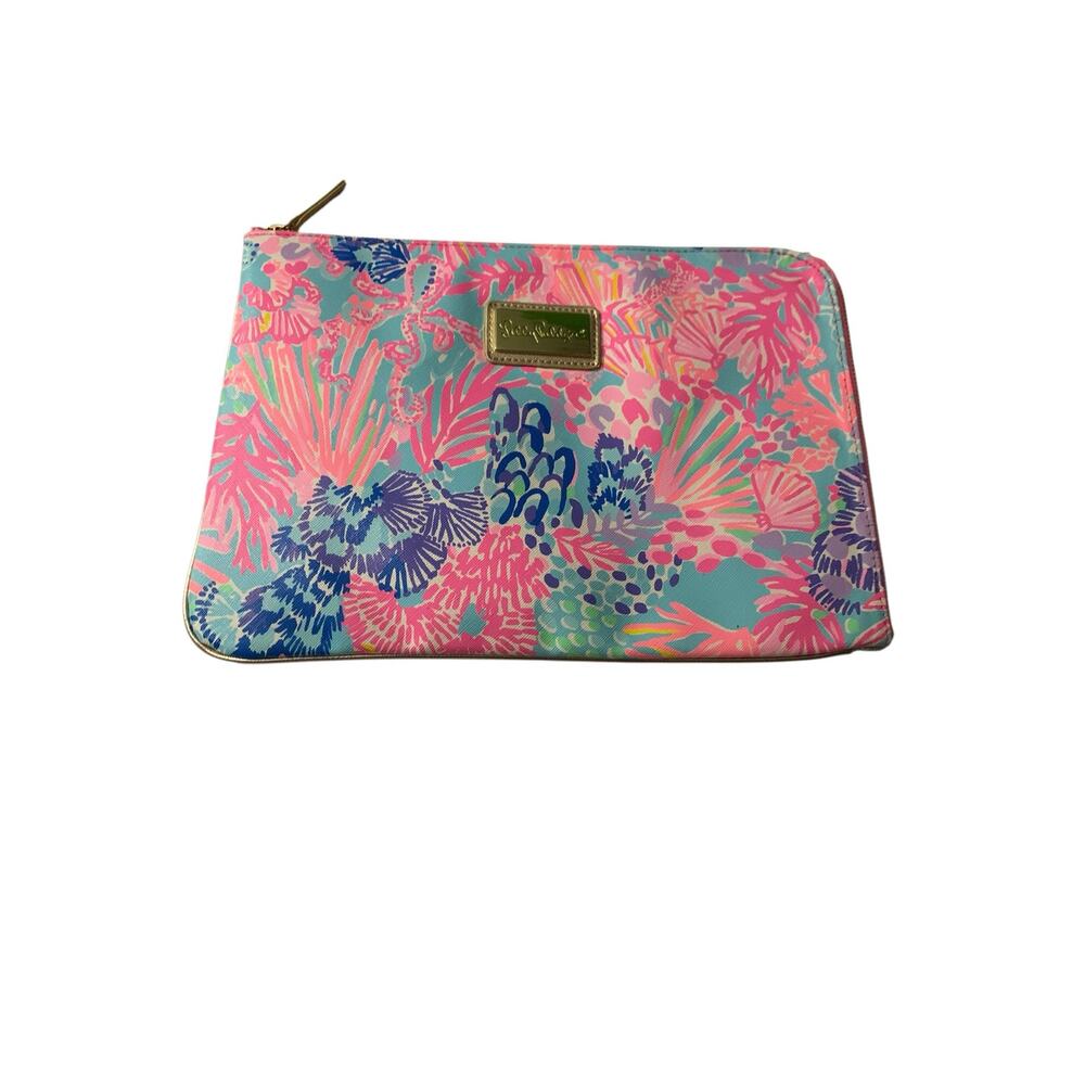 Lilly Pulitzer Tech Pouch Set Multi Splendor In‎ The Sand - Picture 2 of 12